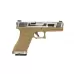 WE GBB Gas Pistol R18C Gen4 T8 Custom - Tan/Silver