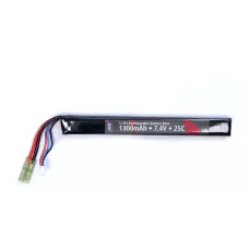 Li-Pol batery ASG 7,4V 1300mAh, 25C - Stick