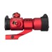 RED AND GREEN DOT SCOPE WITH CANTILEVER MOUNT RED