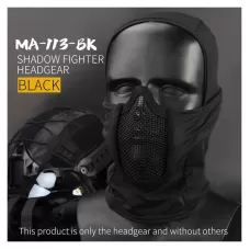 Shadow Balaclava with Steel Half Fighter Face Mask ( BK )