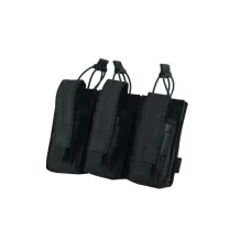 TRIPLE OPEN-TOP MAG POUCH BLACK