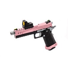 GBB GAS HI-CAPA 5.1 SPLIT PINK / BLACK / CHROME 1,0J + BDS RED-DOT